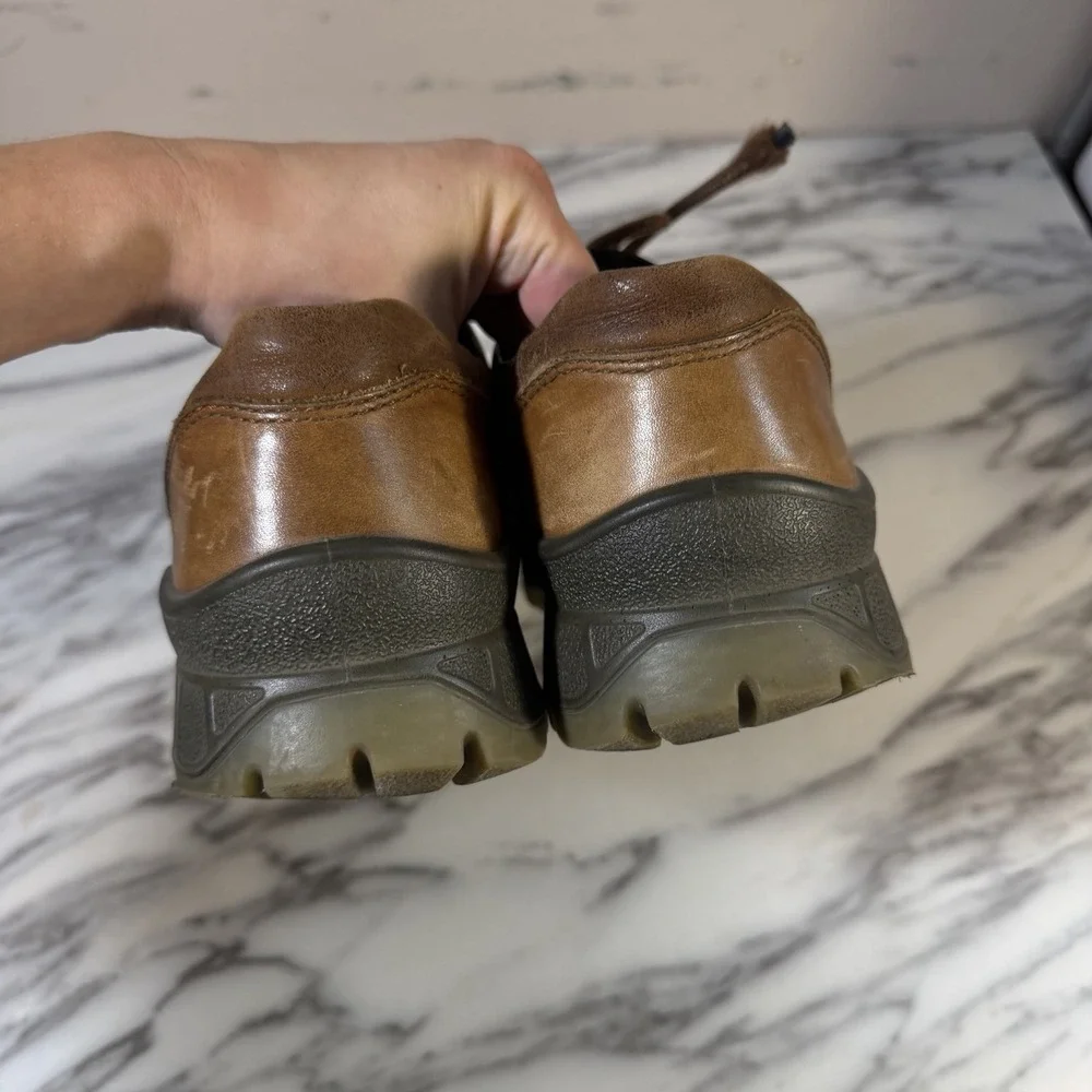 ECCO Men's Track 25 Low GORETEX Brown Leather Sz 10-10.5 44 Hiking‎ Outdoors